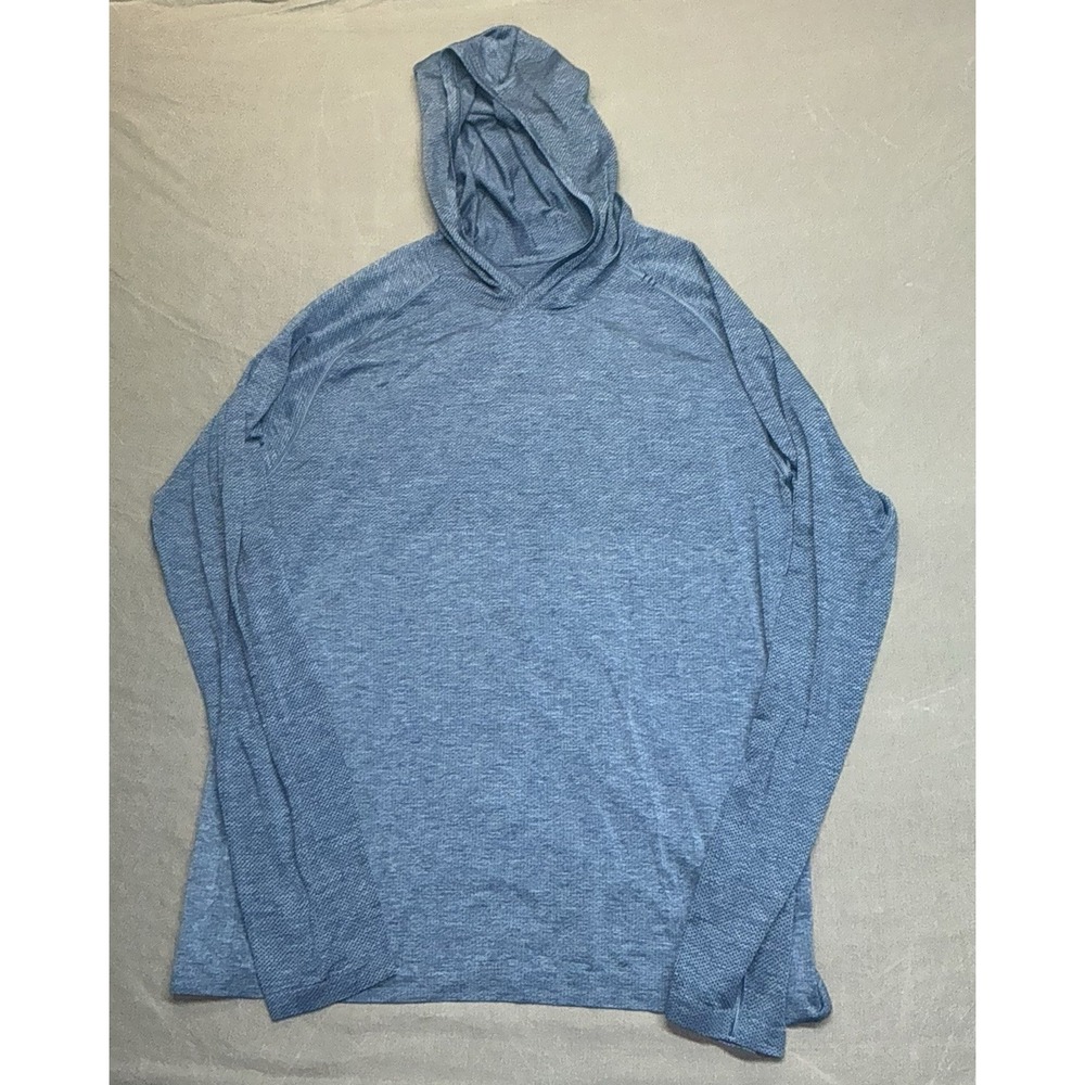 Lululemon Hoodie Mens L /XLBlue Metal Vent Tech Pullover Long Sleeve Performance